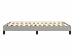 Best Clicnbuy Estructura de cama box spring tela gris claro 140x190 cm