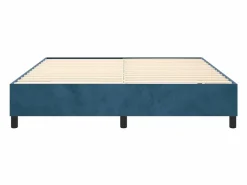 Hot Estructura de cama box spring terciopelo azul oscuro 200x200 cm Somier Tapizado
