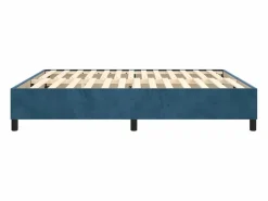 Hot Estructura de cama box spring terciopelo azul oscuro 200x200 cm Somier Tapizado