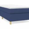 Discount Estructura de cama box spring tela azul 90x190 cm Somier Tapizado|Somier - 90X190Cm