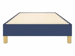 Outlet Estructura de cama box spring tela azul 90x200 cm Somier Tapizado