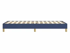 Outlet Estructura de cama box spring tela azul 90x200 cm Somier Tapizado