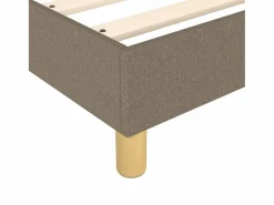 Online Clicnbuy Estructura de cama box spring tela gris taupe 140x190 cm