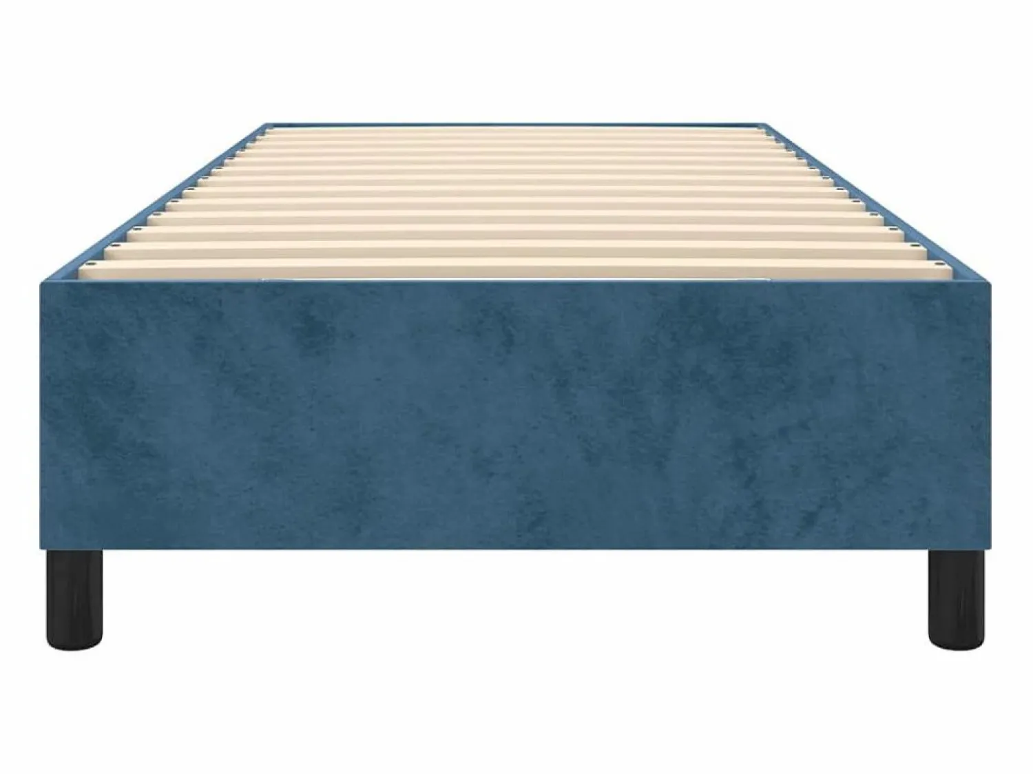 Sale Estructura de cama box spring terciopelo azul oscuro 80x200 cm Somier Tapizado