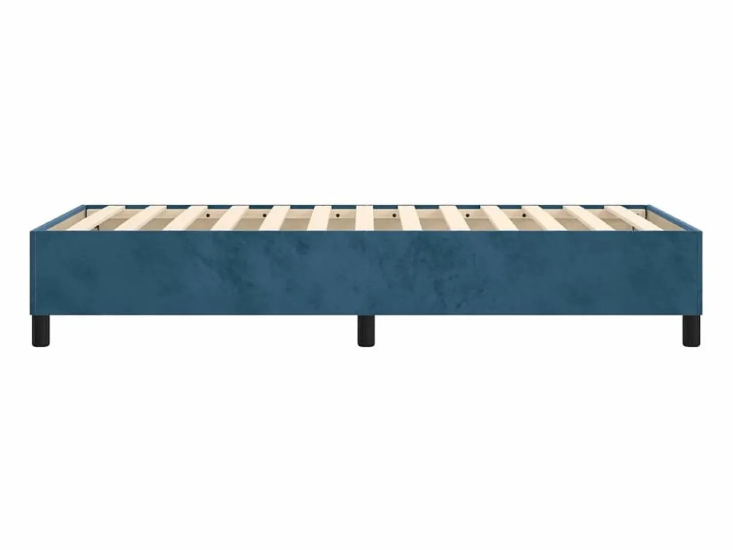Sale Estructura de cama box spring terciopelo azul oscuro 80x200 cm Somier Tapizado