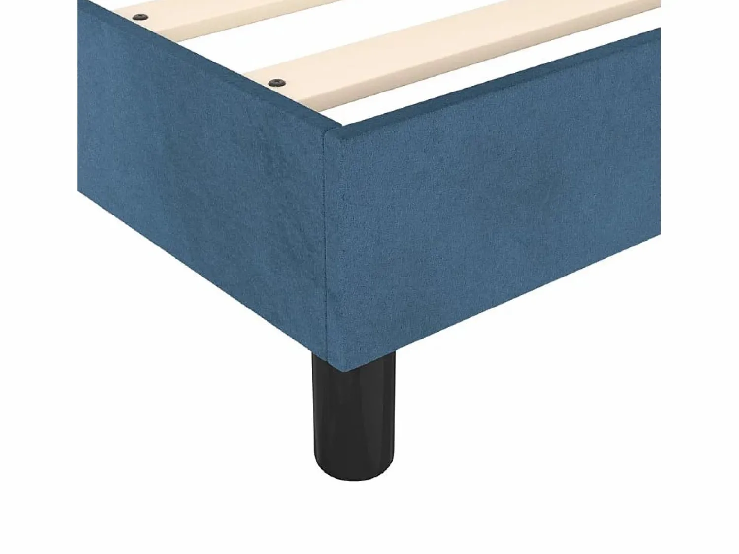 Sale Estructura de cama box spring terciopelo azul oscuro 80x200 cm Somier Tapizado