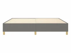 Clearance Estructura de cama box spring tela gris oscuro 140x190 cm Somier - 140X190Cm