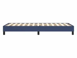 Clicnbuy Estructura de cama box spring tela azul 90x190 cm