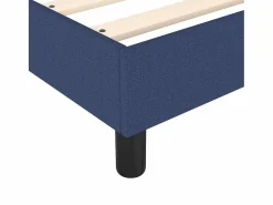 Clicnbuy Estructura de cama box spring tela azul 90x190 cm
