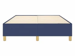 Best Estructura de cama box spring tela azul 140x190 cm Somier - 140X190Cm