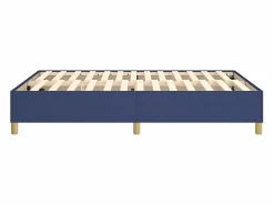 Best Estructura de cama box spring tela azul 140x190 cm Somier - 140X190Cm