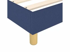 Best Estructura de cama box spring tela azul 140x190 cm Somier - 140X190Cm