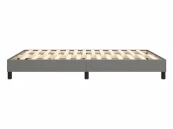 Sale Clicnbuy Estructura de cama box spring tela gris oscuro 140x190 cm