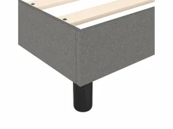 Sale Clicnbuy Estructura de cama box spring tela gris oscuro 140x190 cm