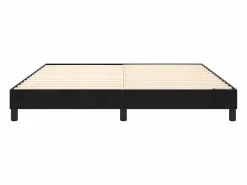 Estructura de cama box spring terciopelo negro 180x200 cm Somier - 180X200Cm
