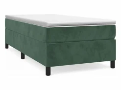 Discount Clicnbuy Estructura de cama box spring terciopelo verde oscuro 90x190 cm
