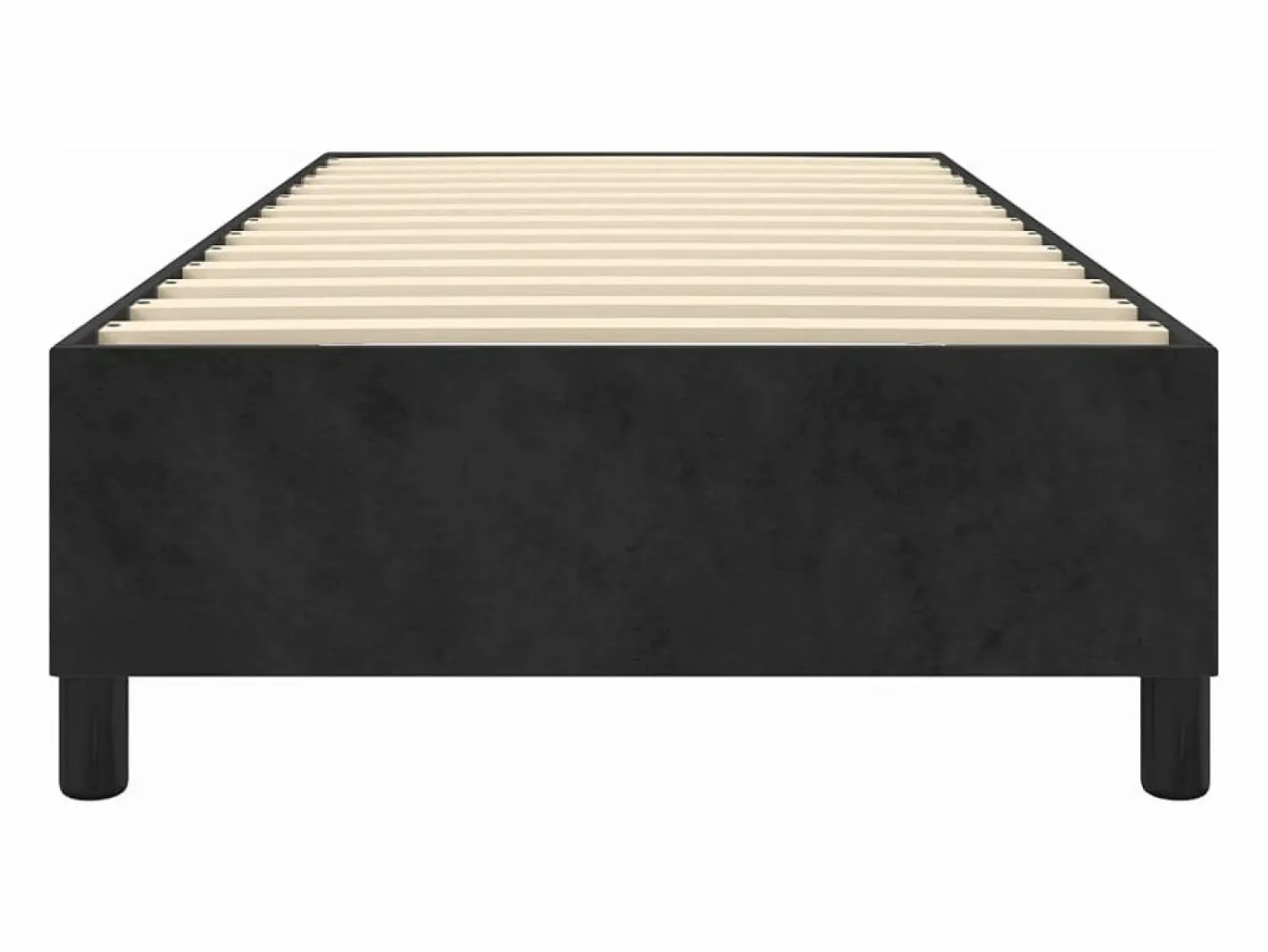 Outlet Clicnbuy Estructura de cama box spring terciopelo negro 90x200 cm