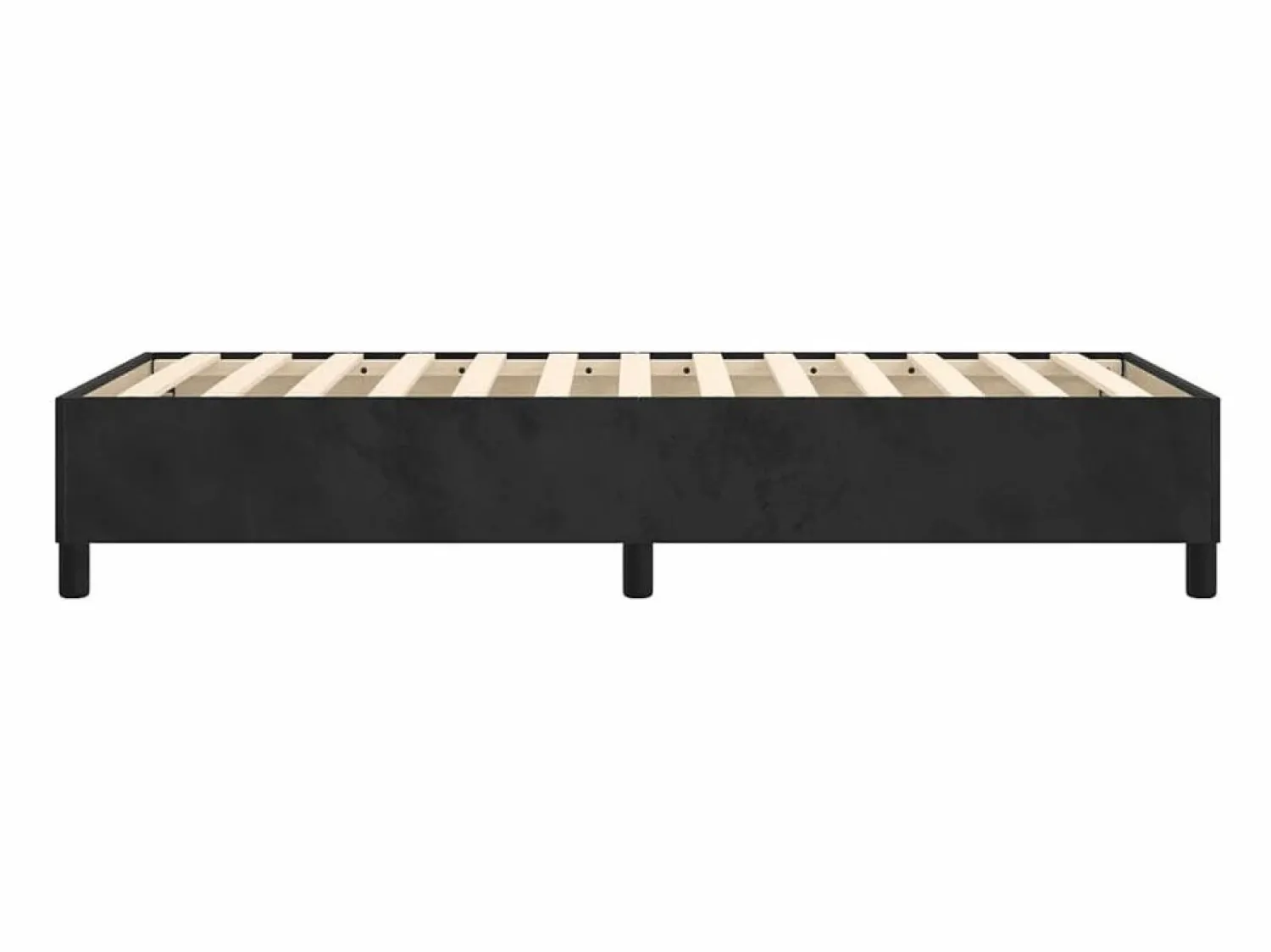 Outlet Clicnbuy Estructura de cama box spring terciopelo negro 90x200 cm