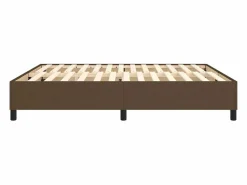 Clicnbuy Estructura de cama box spring tela marrón 180x200 cm