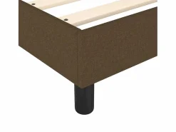 Clicnbuy Estructura de cama box spring tela marrón 180x200 cm