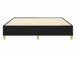 Clicnbuy Estructura de cama box spring tela negro 180x200 cm