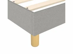 Sale Estructura de cama box spring tela gris claro 160x200 cm Somier - 160X200Cm