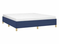 New Clicnbuy Estructura de cama box spring tela azul 180x200 cm