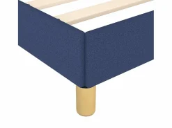 New Clicnbuy Estructura de cama box spring tela azul 180x200 cm