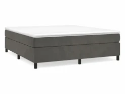 Discount Clicnbuy Estructura de cama box spring terciopelo gris oscuro 180x200 cm