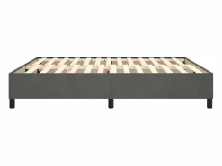 Discount Clicnbuy Estructura de cama box spring terciopelo gris oscuro 180x200 cm