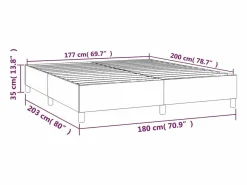 Discount Clicnbuy Estructura de cama box spring terciopelo gris oscuro 180x200 cm