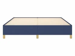 Clicnbuy Estructura de cama box spring tela azul 160x200 cm