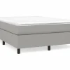 Sale Clicnbuy Estructura de cama box spring tela gris claro 140x190 cm