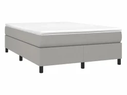 Sale Clicnbuy Estructura de cama box spring tela gris claro 140x190 cm