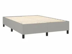 Sale Clicnbuy Estructura de cama box spring tela gris claro 140x190 cm
