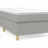 Hot Clicnbuy Estructura de cama box spring tela gris claro 90x190 cm
