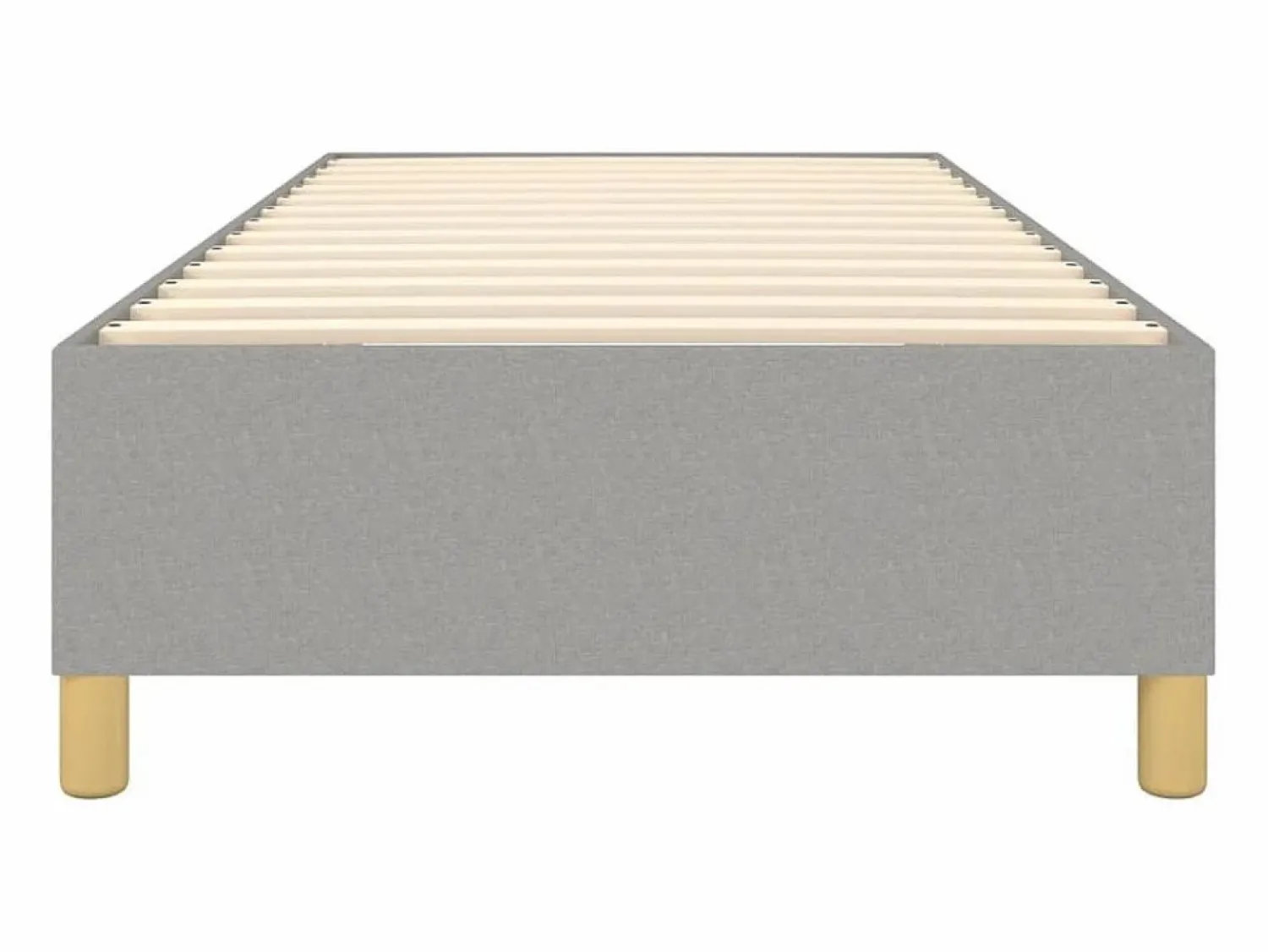 Hot Clicnbuy Estructura de cama box spring tela gris claro 90x190 cm