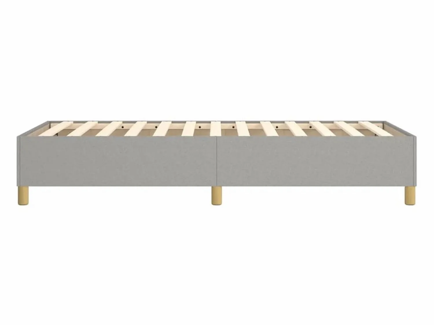Hot Clicnbuy Estructura de cama box spring tela gris claro 90x190 cm