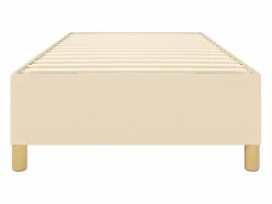 Best Estructura de cama box spring tela color crema 90x190 cm Somier Tapizado|Somier - 90X190Cm