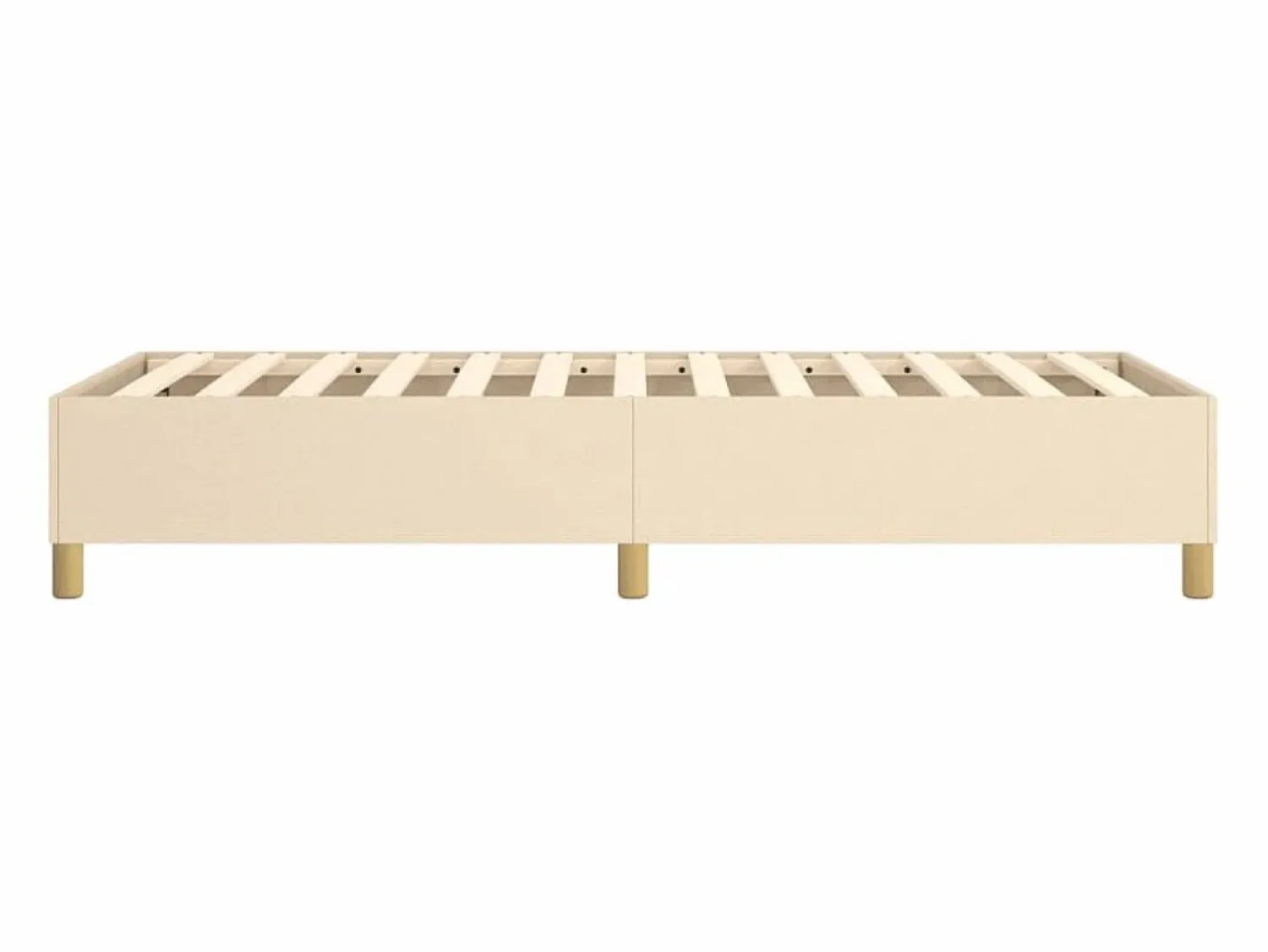 Best Estructura de cama box spring tela color crema 90x190 cm Somier Tapizado|Somier - 90X190Cm