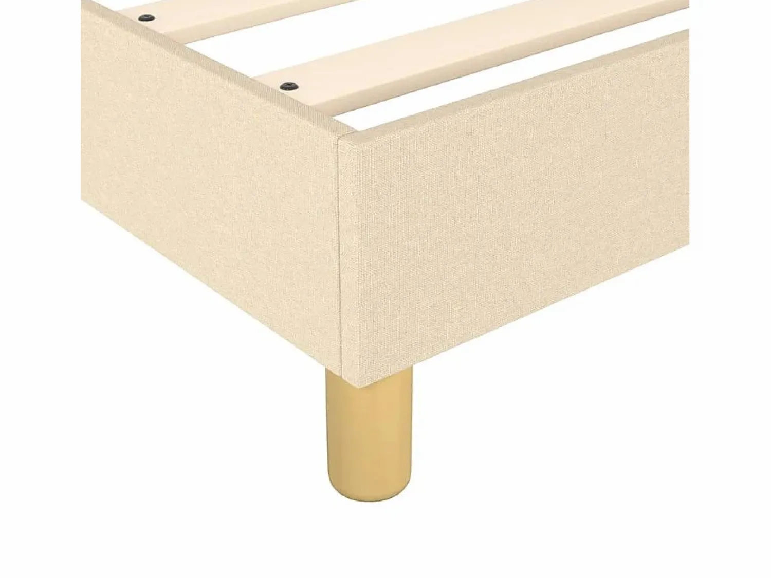 Best Estructura de cama box spring tela color crema 90x190 cm Somier Tapizado|Somier - 90X190Cm