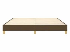 Sale Estructura de cama box spring tela marrón 160x200 cm Somier - 160X200Cm