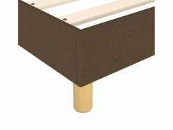 Sale Estructura de cama box spring tela marrón 160x200 cm Somier - 160X200Cm
