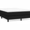 Sale Estructura de cama box spring tela negro 140x190 cm Somier - 140X190Cm