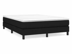 Sale Estructura de cama box spring tela negro 140x190 cm Somier - 140X190Cm