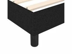 Sale Estructura de cama box spring tela negro 140x190 cm Somier - 140X190Cm