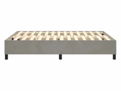 Best Clicnbuy Estructura de cama box spring terciopelo gris claro 140x190 cm