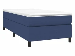 Hot Clicnbuy Estructura de cama box spring tela azul 90x190 cm