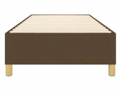 Clicnbuy Estructura de cama box spring tela marrón 90x200 cm