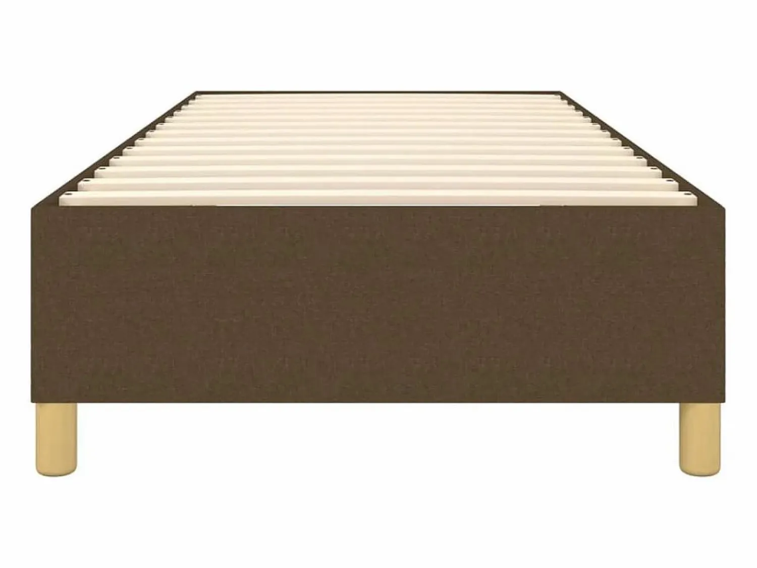 Clicnbuy Estructura de cama box spring tela marrón 90x200 cm
